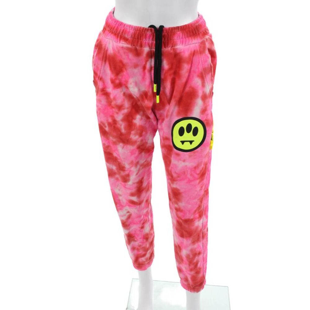 Barrow Womens Tie Dye Drawstring Jogger Sweatpants Size Pink Size XS